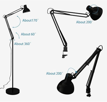 Modern Stapler Adjustable Long Arm Floor Lamp