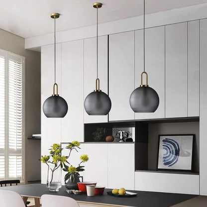 Modern Dark Grey Pendant Light