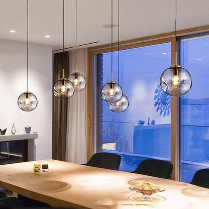 Concave Glass Ball Luxury Pendant Light