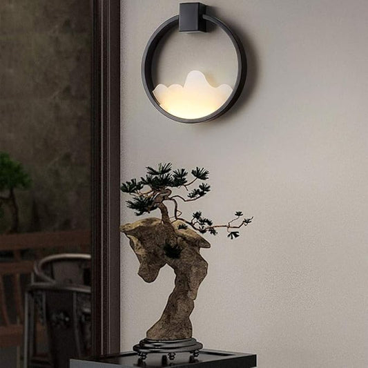 Mountain Scene Wall Lamp