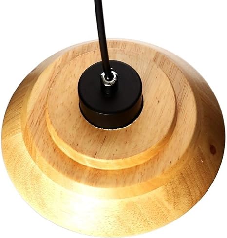 Nordic Solid Wood Wrought Iron Restaurant Mini Ceiling Lamp Indoor