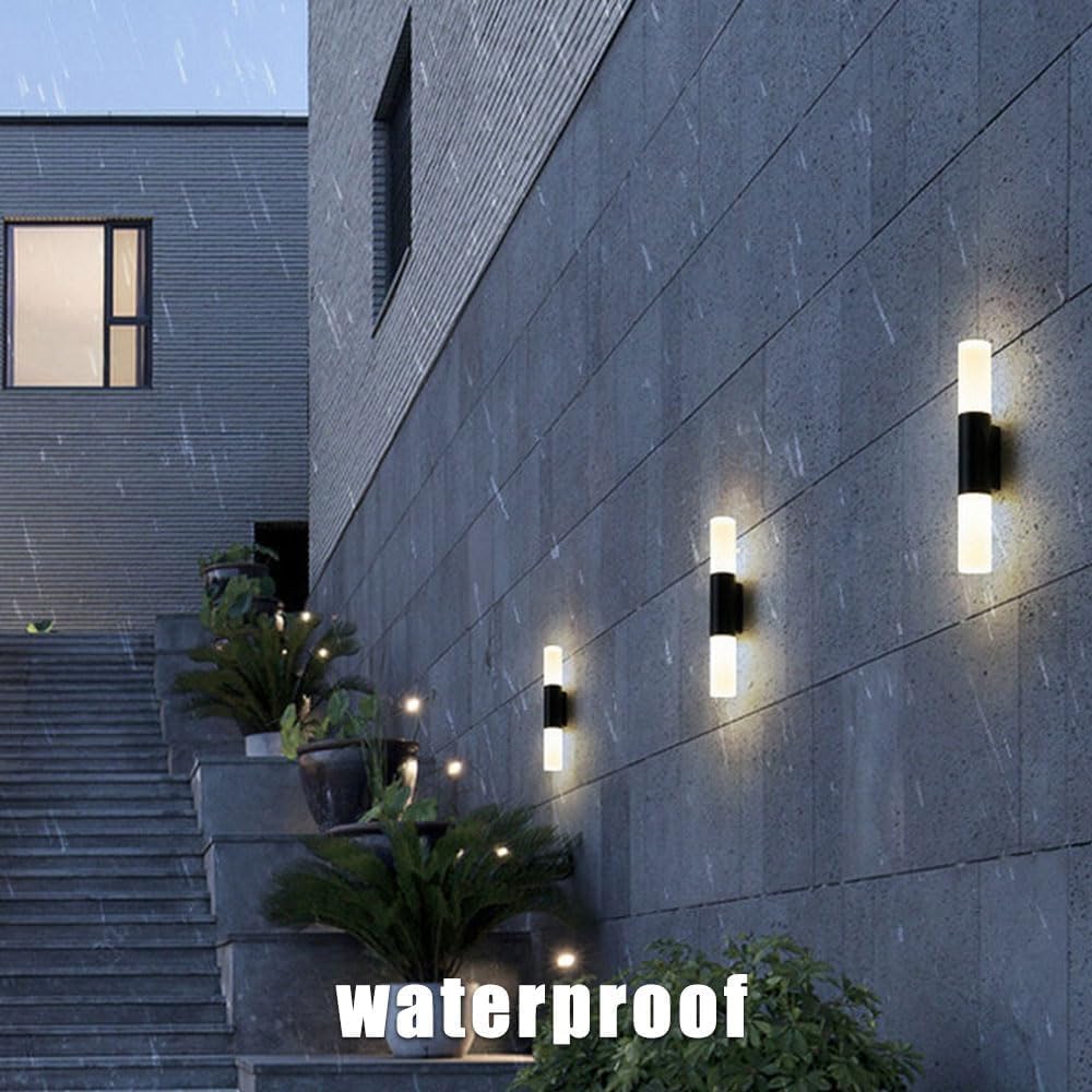 Outdoor Thin Cylinder Wall Lamp