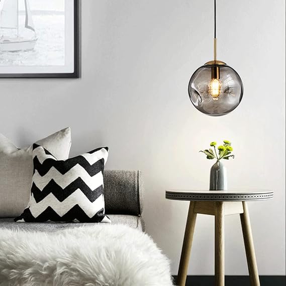 Concave Glass Ball Luxury Pendant Light