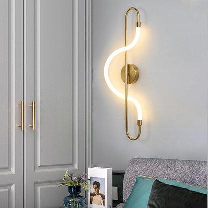 Musical Note Shaped Wall Lamp