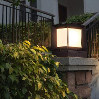 Outdoor Garden Pillar Lamp Square