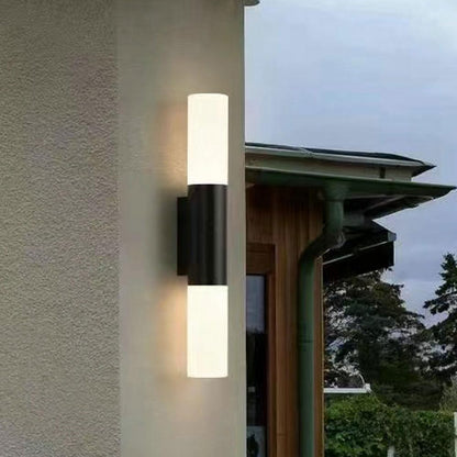 Outdoor Thin Cylinder Wall Lamp