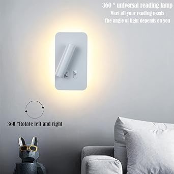 Decorative Wall Lamp Rectangular Shape With Switch