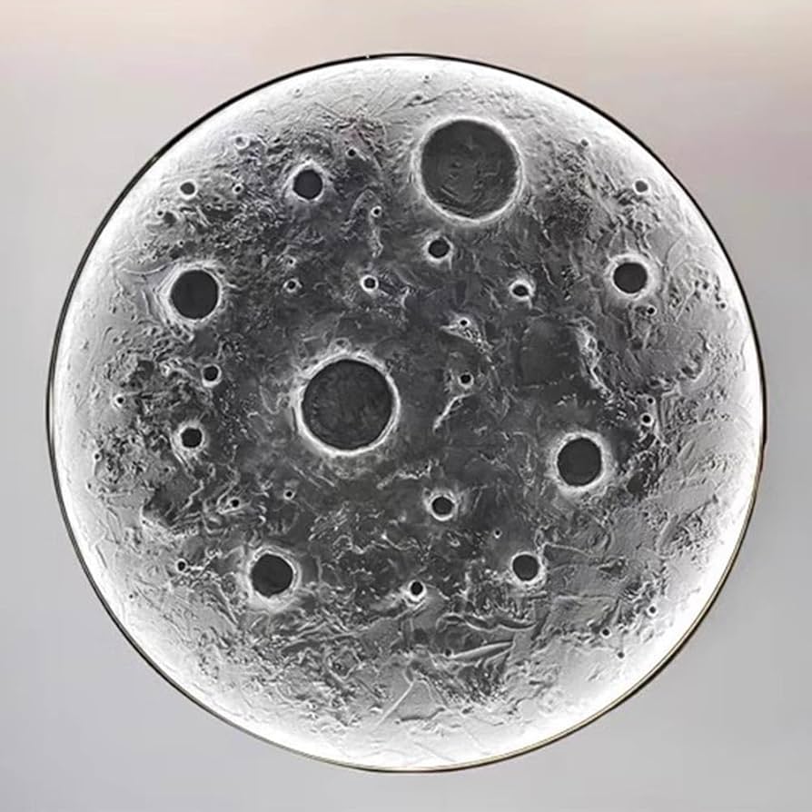 Realistic Resin Moon Wall Lamp