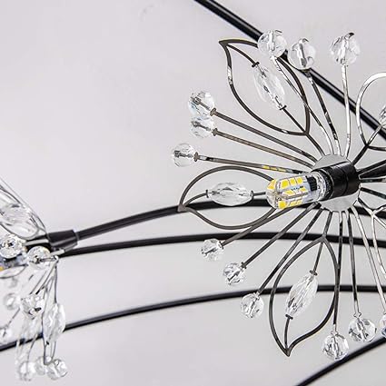 Modern Crystal Flower Chandelier