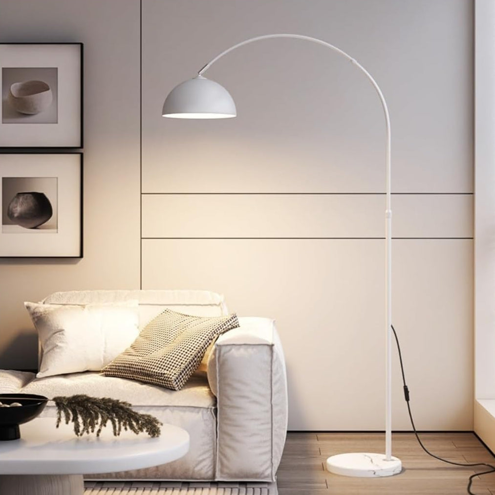 Modern White Industrial Floor Lamp