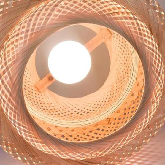 Double Layer Bamboo Pendant Light