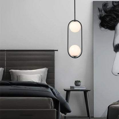 Double Glass Ball Pendant Light