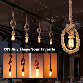 Vintage Rope Pendant Light