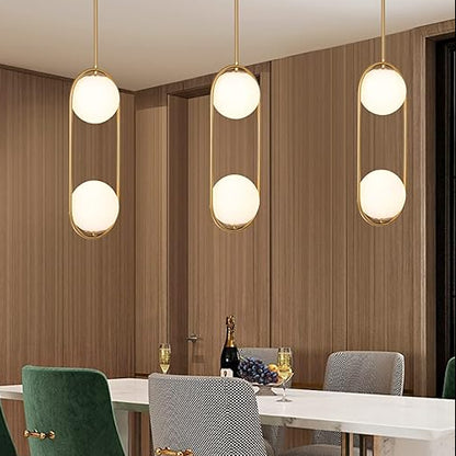 Double Glass Ball Pendant Light