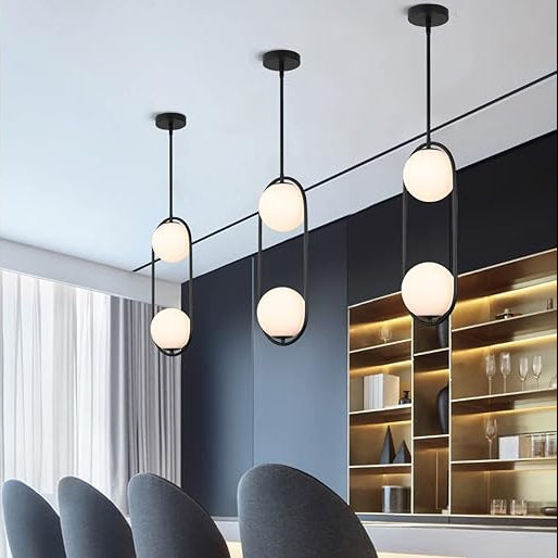 Double Glass Ball Pendant Light