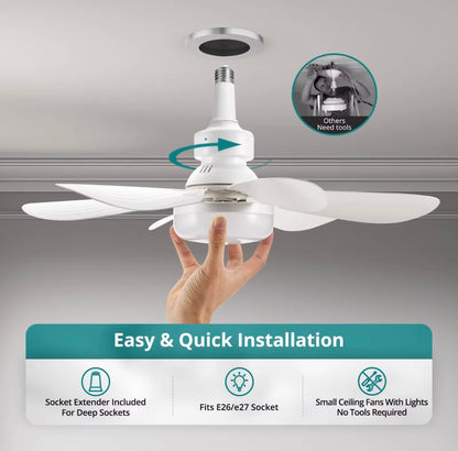 Dimmable Color Changing LED Ceiling Fan Light