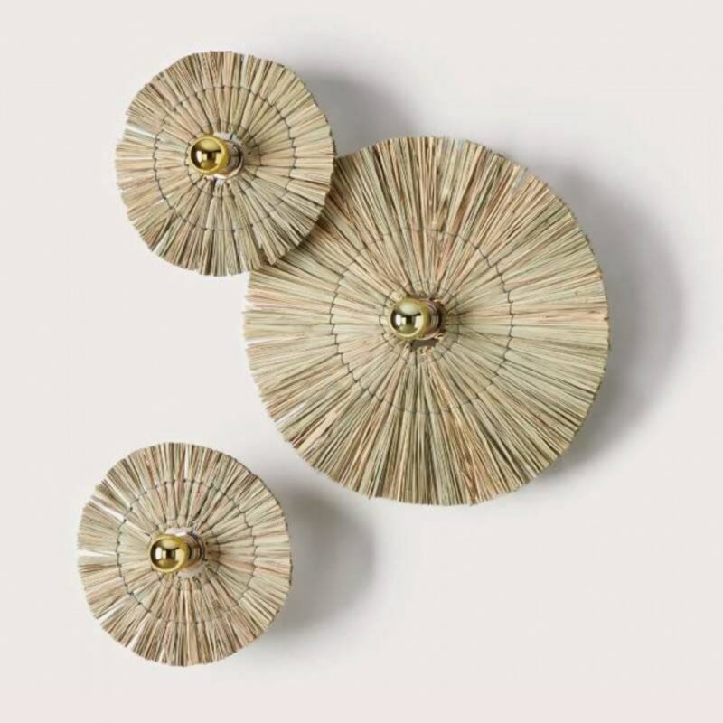Artistic Seagrass Wall Lamp