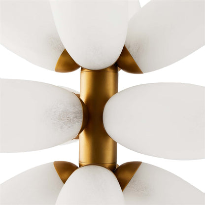 Art Glass Flower Shape Chandelier