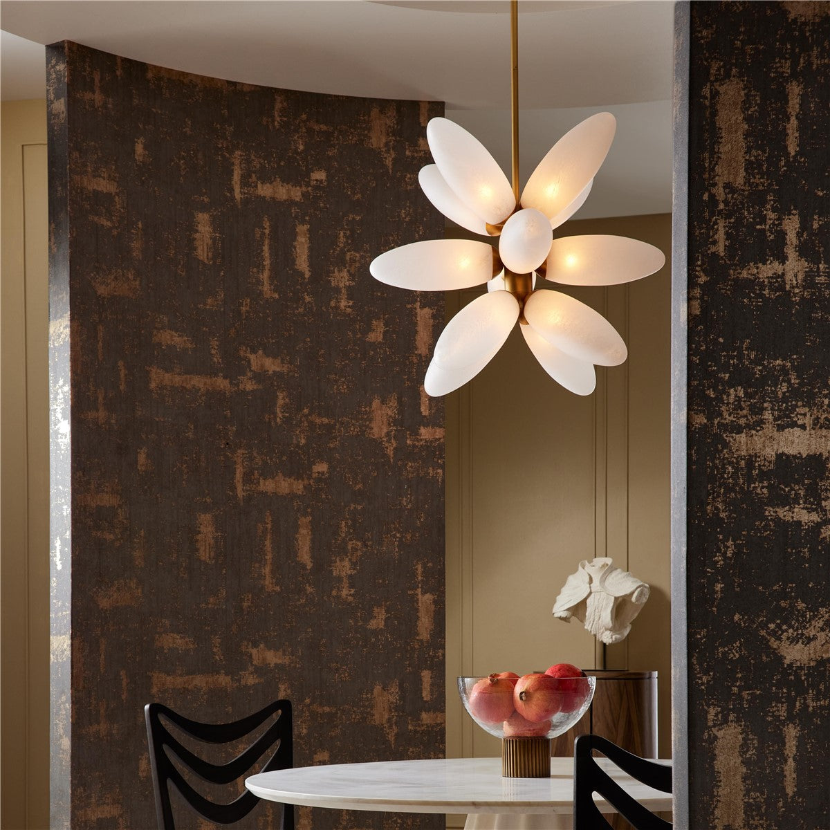 Art Glass Flower Shape Chandelier