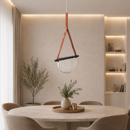 Artistic Luxury Bend Glass Pendant Light