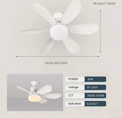 Dimmable Color Changing LED Ceiling Fan Light