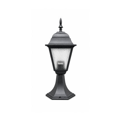 Modern Matte Stone Outdoor Pillar Light