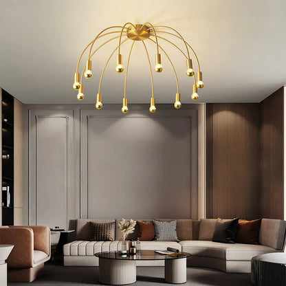 Contemporary Flush Mount Chandelier