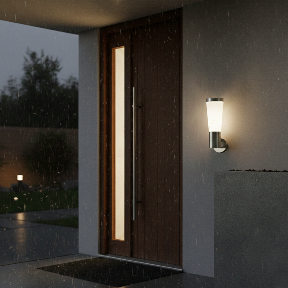 Modern Wide Wall Lamp Stainless Steel