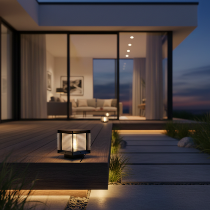 Outdoor Pillar Light Italian Design Heavy Duty