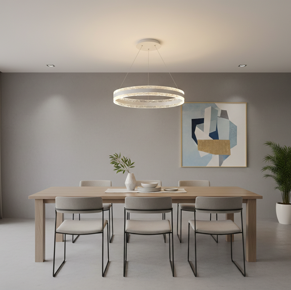 Circular Led Crystal Chandelier