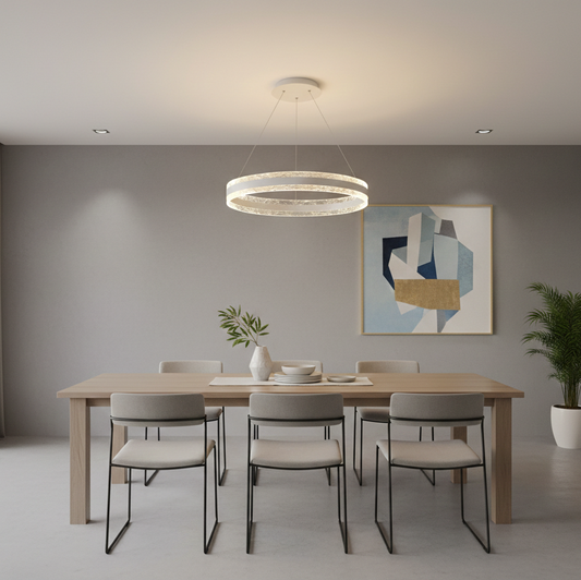 Circular Led Crystal Chandelier