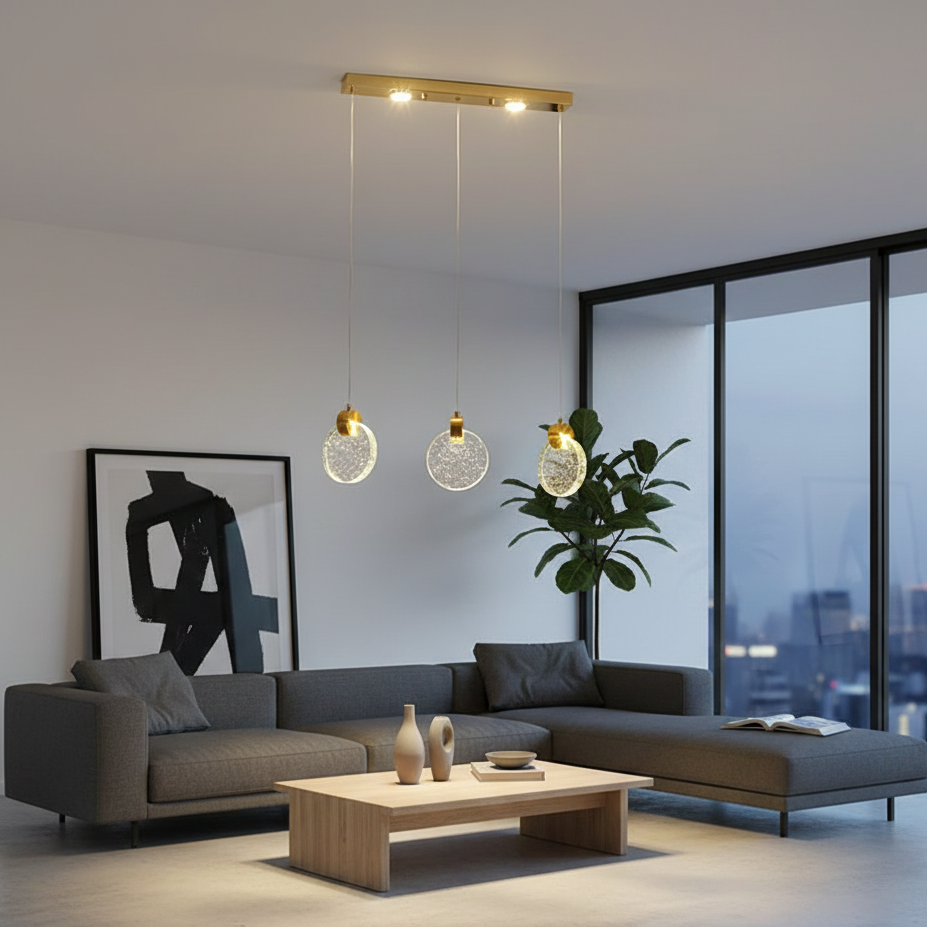 Modern Crystal Ring Chandelier