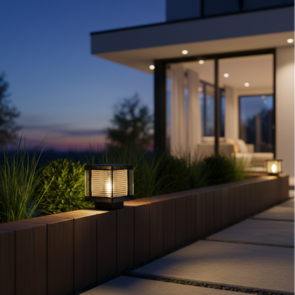 Outdoor Pillar Light Italian Design Heavy Duty