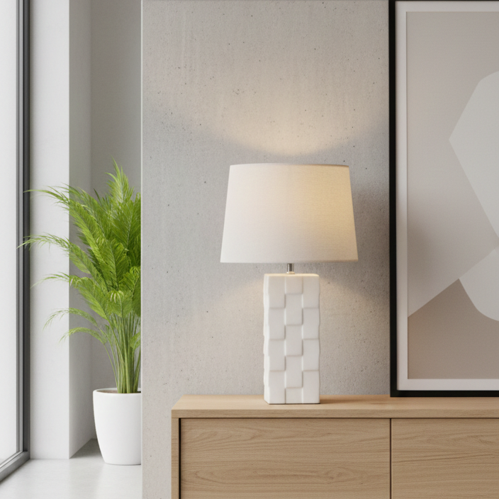 Cubes Merged Ceramic Table Lamp