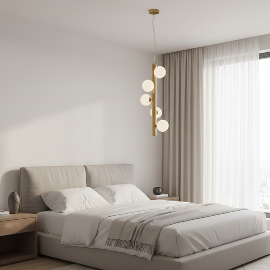 Nova Luce Milky Glass pendant lamp