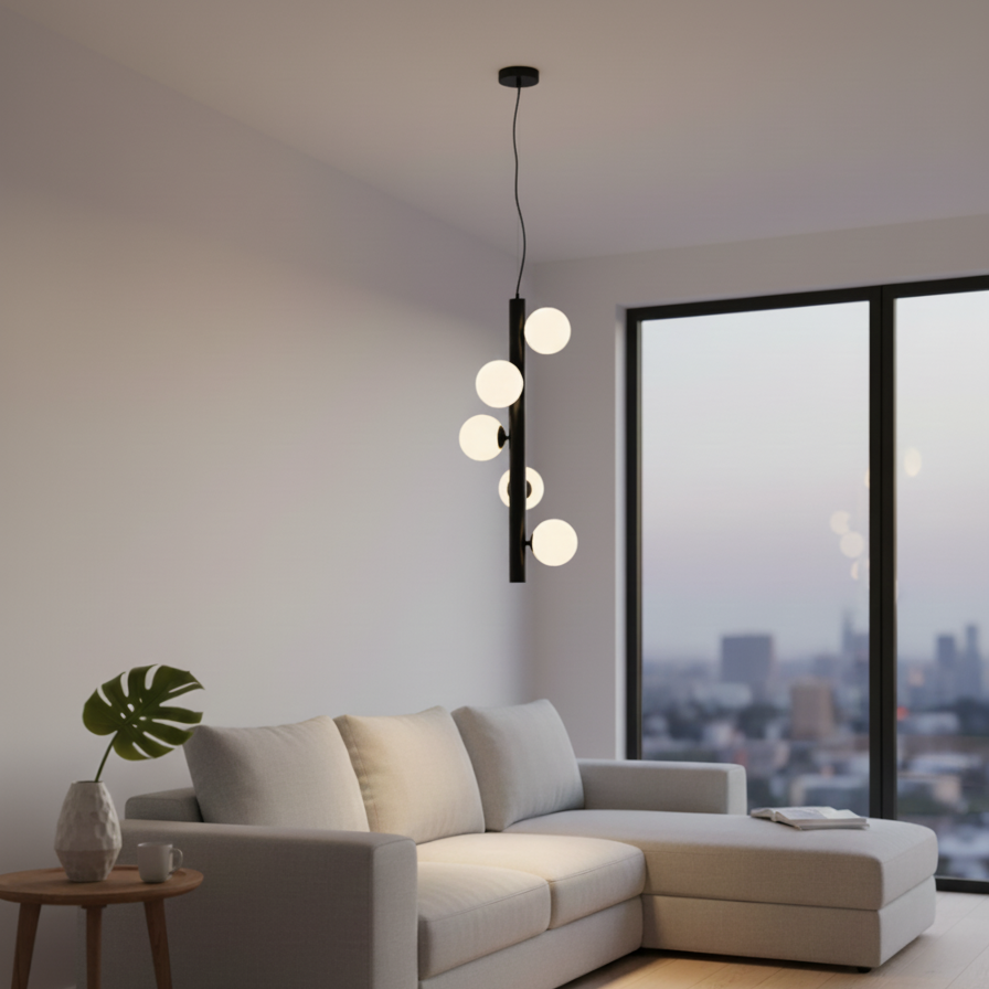 Nova Luce Milky Glass pendant lamp