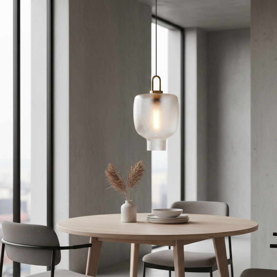 Modern Textured Glass Pendant Light