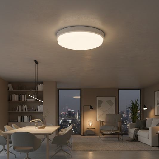 Down Light Led Surface Thick White Frame