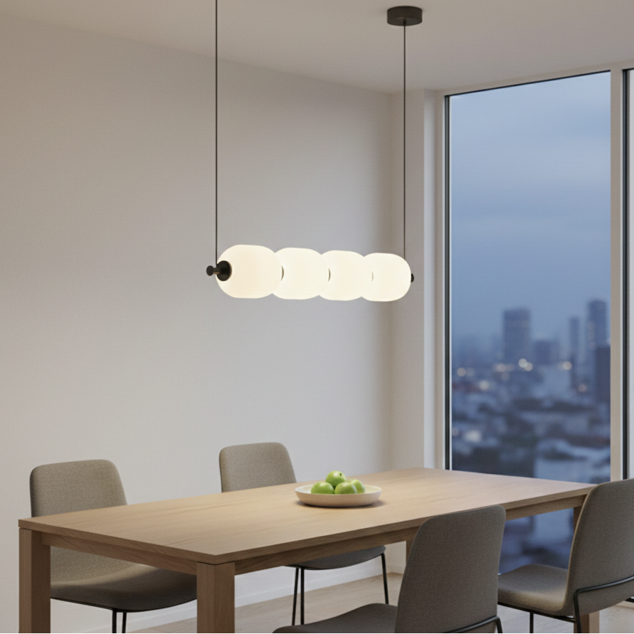 Minimalist Gourd Strip Chandelier