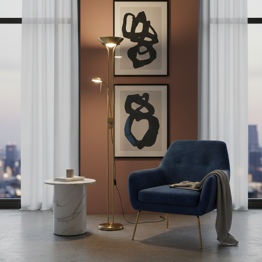 The Meridian Dual-Action Floor Lamp