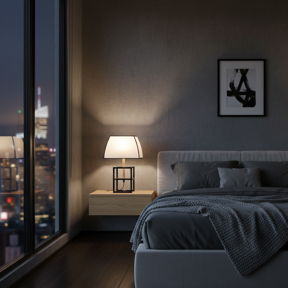 Modern Table Lamp Square Shape