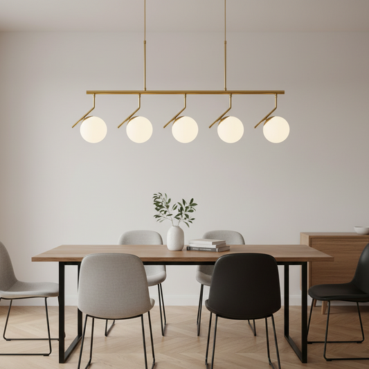 Modern Gold Linear Chandelier