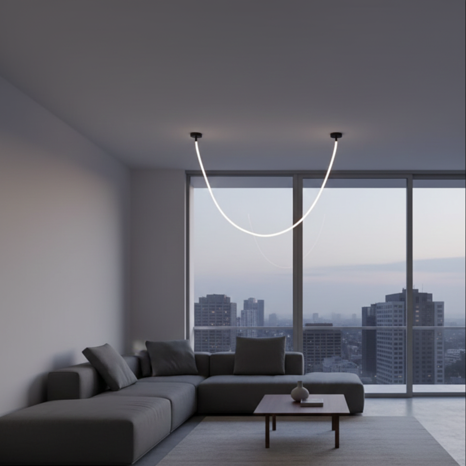 Modern Flexible Led Hanging Pendant Light