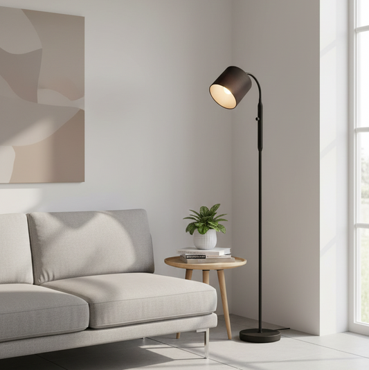 Home Sweet Home Modern Black Floor Lamp