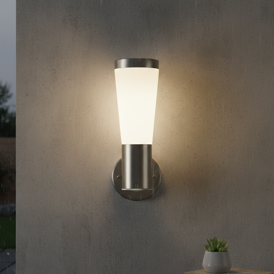 Modern Wide Wall Lamp Stainless Steel