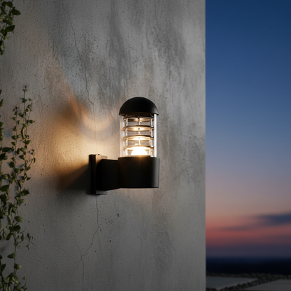 Sconce Lantern Cylinder Bombe Head Wall Lamp