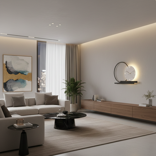 Led Clock Wall Lamp 7726