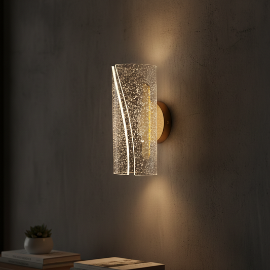 Modern Frosted Crystal Wall Lamp