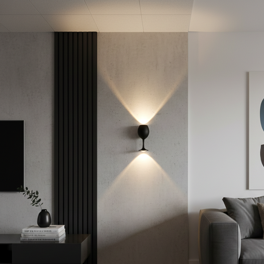 Wine Glass Wall Lamp