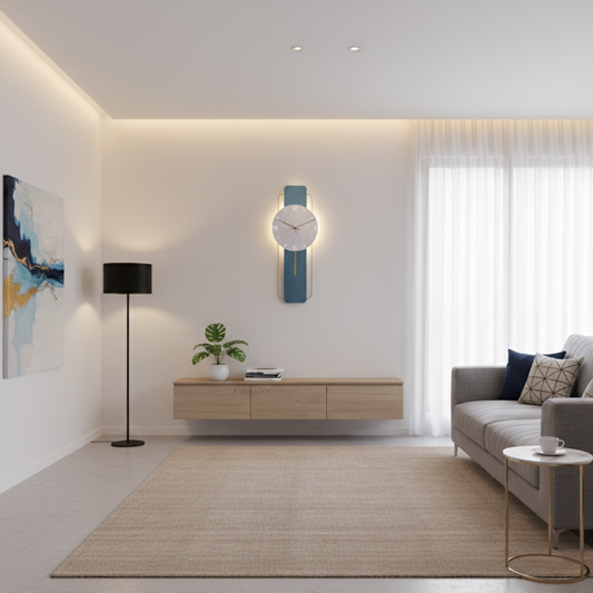 Led Clock Wall Lamp 2622-W